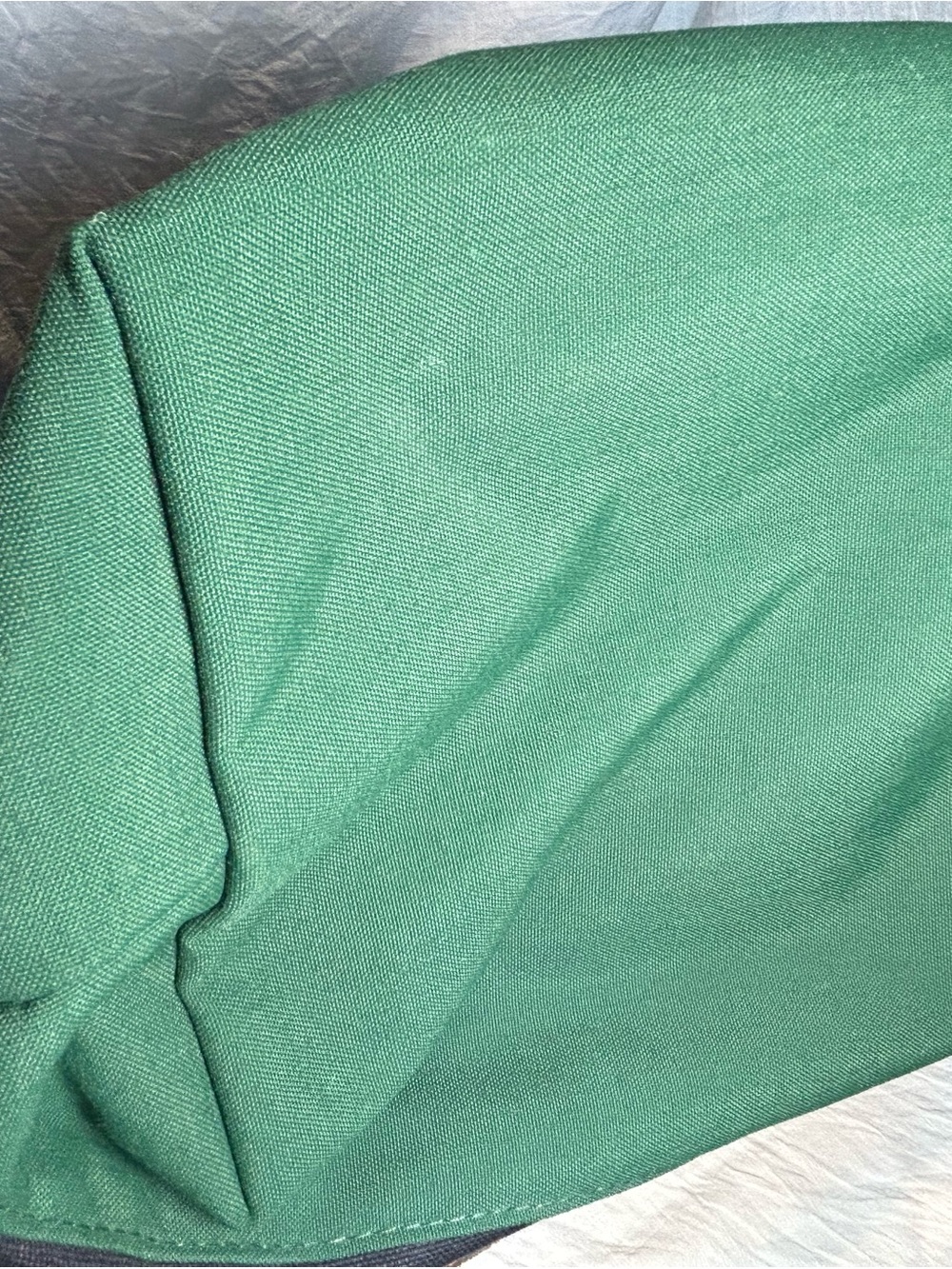 Lands' End Canvas Pocket Tote Bag Navy Blue & Green - Monogrammed "LOA" Size XL - Picture 7 of 16